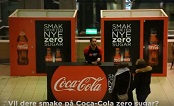 Norway 2017: Coca-Cola Zero Sugar OOH prank at Oslo Station-JCDecaux