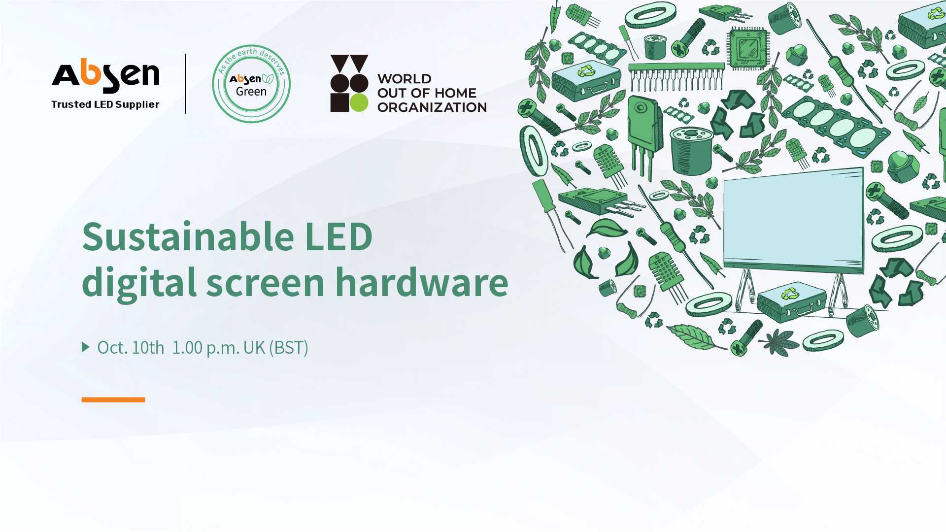 Sustainable LED digital screen hardware from Absen. MEMBERS CAN NOW DOWNLOAD THE VIDEO 