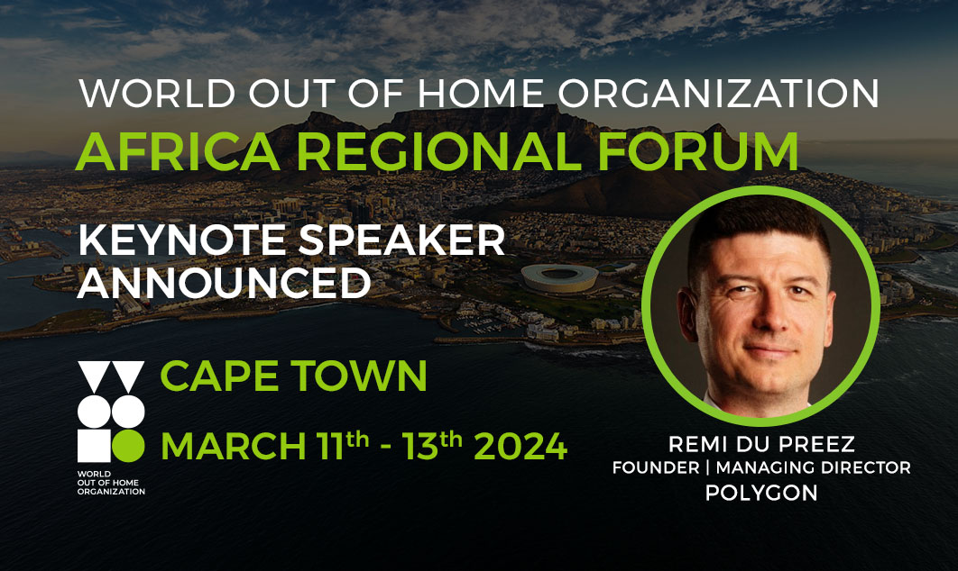 Polygon's Remi du Preez named as Science of OOH keynote speaker at WOO Africa Forum