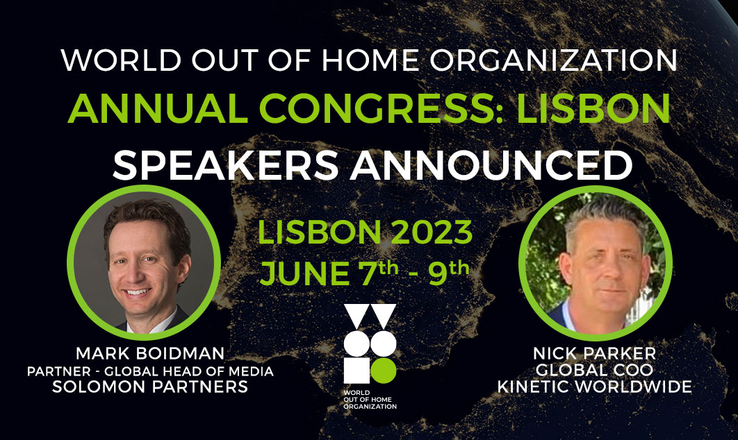 Kinetic's Nick Parker and Mark Boidman join WOO on stage at the Lisbon Global Congress