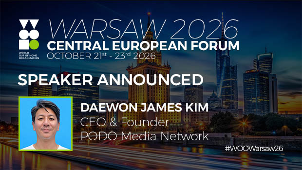 Beyond the Big Screen – Daewon James Kim, PODO Media Network, speaks at the WOO Central European Forum, Warsaw 2026