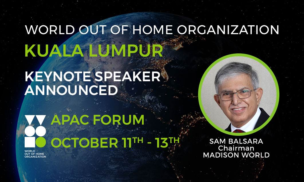 WOO names Madison World's Sam Balsara as the first keynote speaker for October APAC Forum