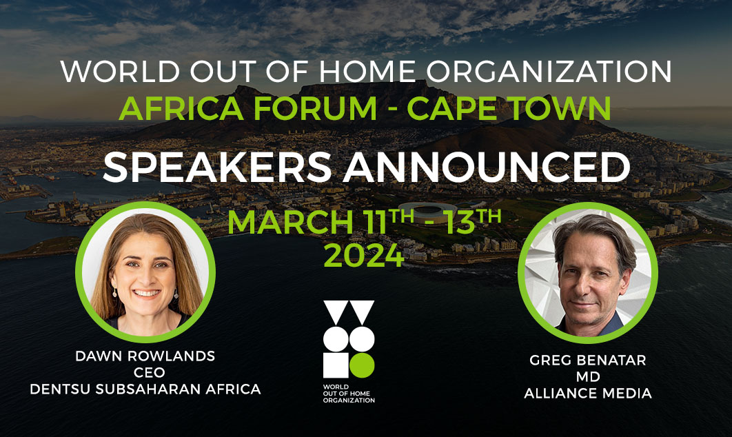 Top dentsu and Alliance Media executives to speak at World Out of Home Organization’s Africa Forum