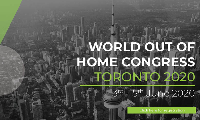 World Out of Home Organization Congress Toronto – Just Two Weeks to take advantage of our Earlybird Rates!